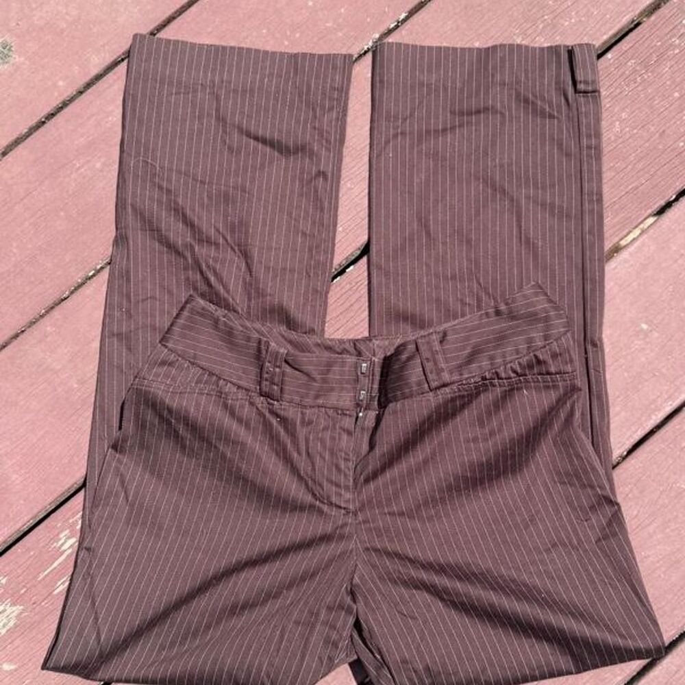 Unbranded Women's Brown and Burgundy Trousers